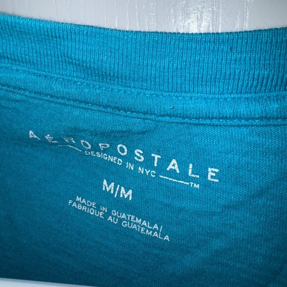 Aeropostale Blue/Teal T-shirt - Picture 3 of 5